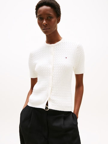 Cardigan TOMMY HILFIGER en blanc : devant