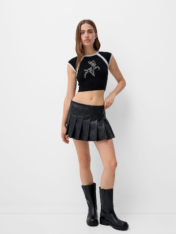 T-shirt Bershka en noir