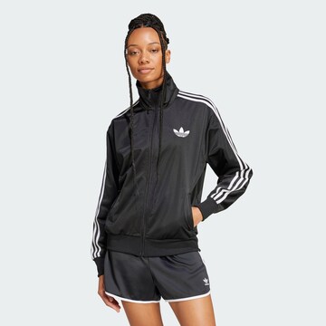 ADIDAS ORIGINALS Sweatvest 'Adicolor Classic Firebird' in Zwart: voorkant