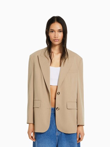 Blazer di Bershka in grigio: frontale