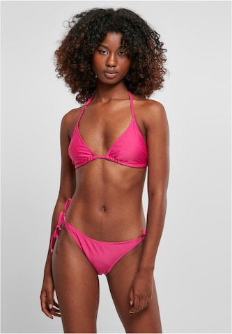 Urban Classics Háromszög Bikini - rózsaszín: elől