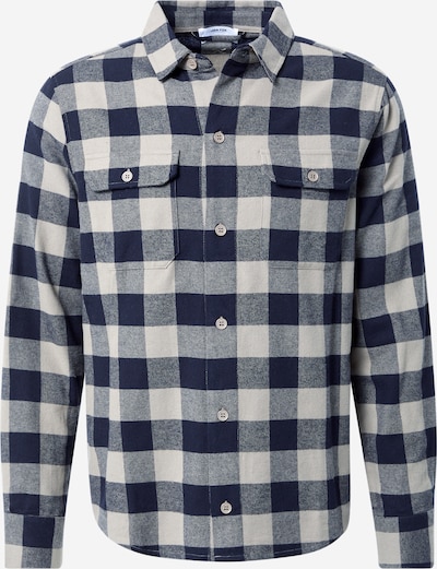 DAN FOX APPAREL Košeľa 'Efe' - tmavomodrá / biela ako vlna, Produkt