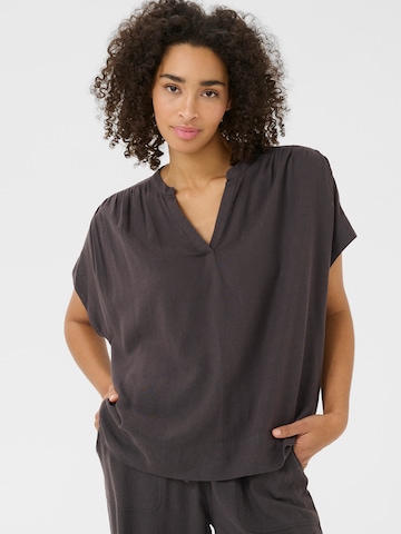 Camicia da donna 'KAmilia' di Kaffe in nero: frontale