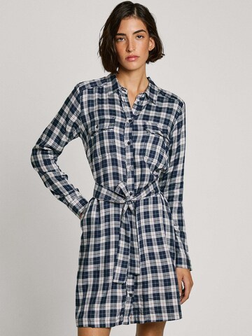 Robe-chemise ' POLYS ' Pepe Jeans en bleu : devant