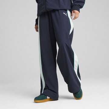 PUMA Wide leg Trousers in Blue: front
