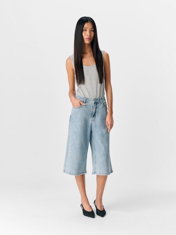 OBJECT Wide leg Jeans 'OBJIsra' in Blue