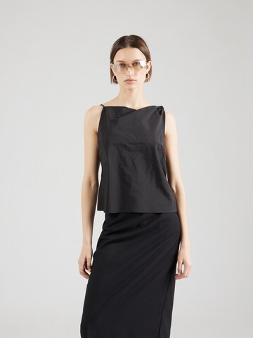 WEEKDAY Blouse in Zwart: voorkant