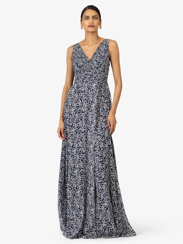 Kraimod - Vestido de noche en azul: frente