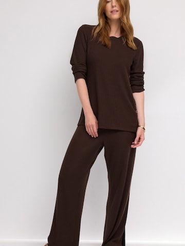 Wide leg Pantaloni di Next in marrone