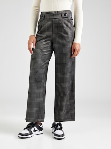JDY Wide leg Pleat-Front Pants 'JDYGeggo Mia' in Grey: front