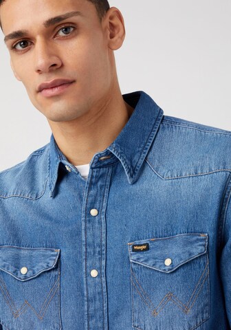 WRANGLER Rovný strih Košeľa '27MW' - Modrá