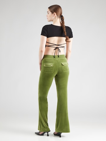 Juicy Couture Расклешенный Штаны 'Layla' в Зеленый