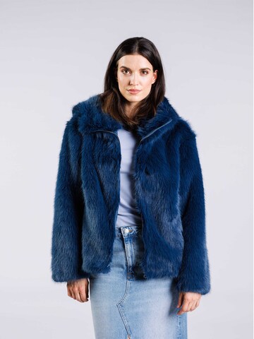 FREAKY NATION Between-seasons coat ' Elani ' in Blue: front