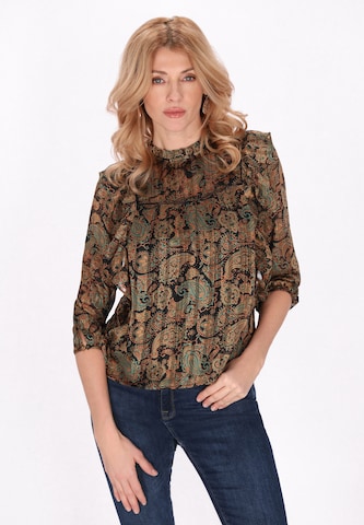 usha FESTIVAL Blouse in Zwart: voorkant