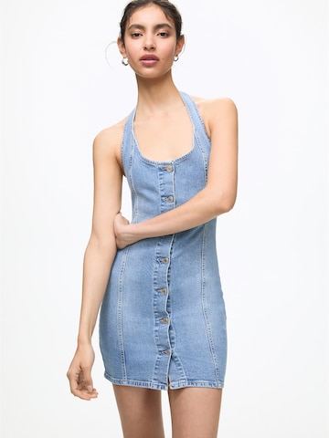 Pull&Bear Sukienka w kolorze niebieski: przód