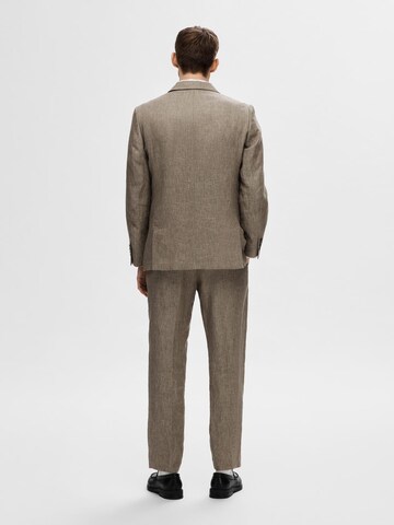 SELECTED HOMME Regular fit Suit Jacket in Brown