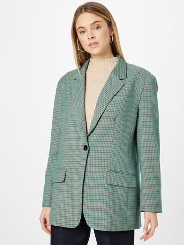 Neo Noir Blazer 'Siska' in Grün: Vorderseite