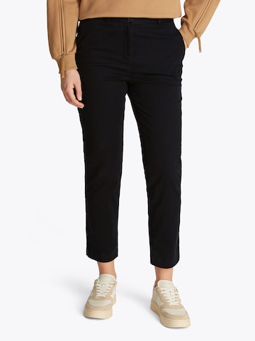 Slimfit Pantaloni eleganți de la TOMMY HILFIGER pe negru: față