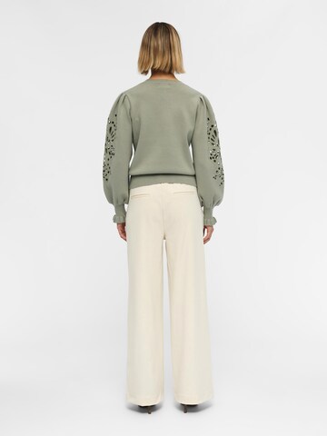 OBJECT Wide leg Broek 'Lisa' in Beige