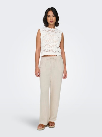 ONLY Regular Trousers 'ONLSiesta' in Beige