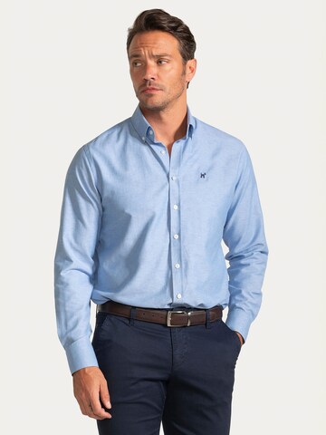 Williot - Ajuste regular Camisa de negocios en azul