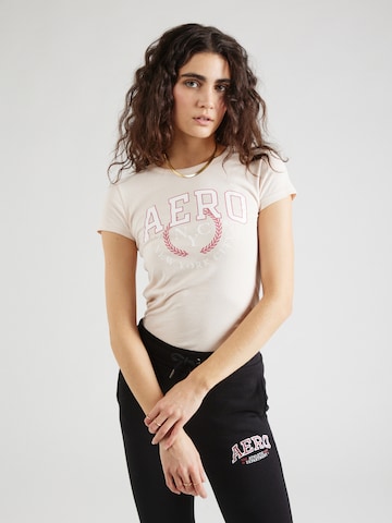 AÉROPOSTALE T-Shirt in Beige: Vorderseite