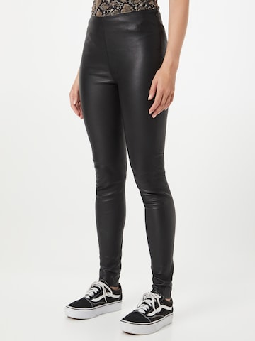 MOS MOSH Skinny Leggings (GRS) in Schwarz: Vorderseite