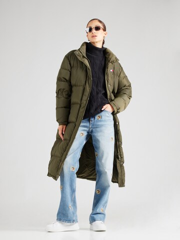 žalia Tommy Jeans Žieminis paltas 'Alaska'