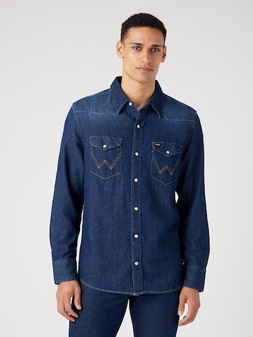 WRANGLER Rovný strih Košeľa '27MW' - Modrá: predná strana