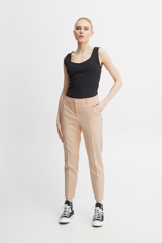 ICHI Slim fit Chino trousers 'LEXI' in Orange