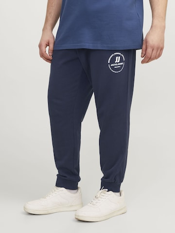 Jack & Jones Plus Tapered Broek 'Gordon' in Blauw: voorkant