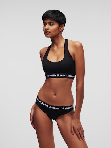 Bustino Reggiseno di Karl Lagerfeld in nero: frontale