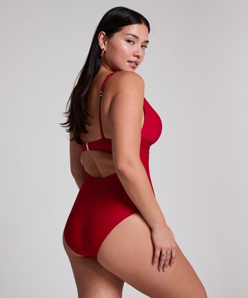 Hunkemöller Triangle Shaping swimsuit 'Luna' in Red
