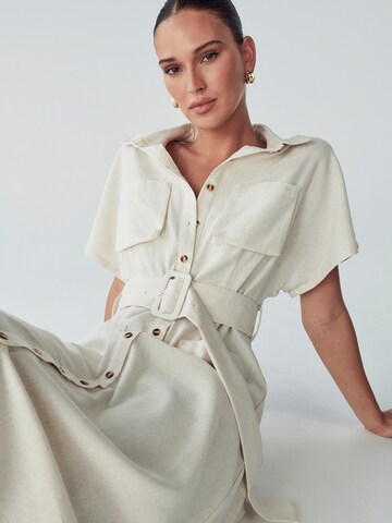 Willa Shirt dress 'Zel' in Beige