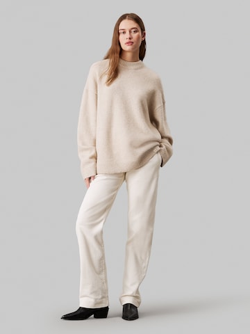 regular Pantaloni di Calvin Klein Jeans in bianco