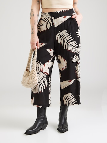 Vero Moda Curve - Pierna ancha Pantalón 'VMCEASY JOY' en negro: frente