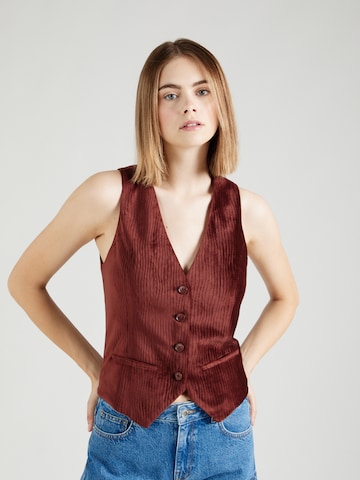 florence by mills exclusive for ABOUT YOU Жилет от костюма 'Nutmeg' в Коричневый: спереди