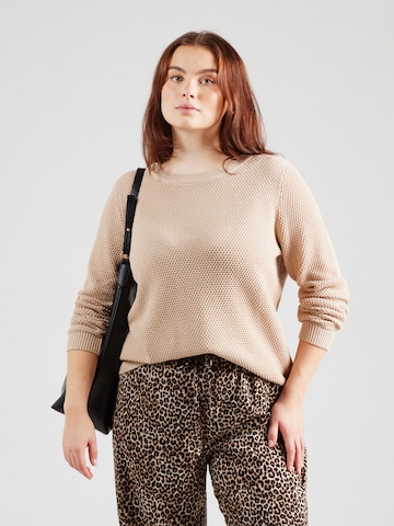 VILA Sweater 'DALO' in Beige: front