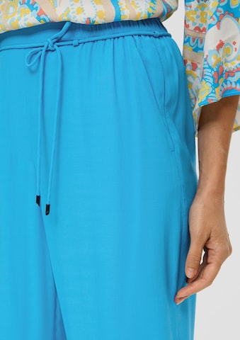 s.Oliver BLACK LABEL Wide leg Pants in Blue