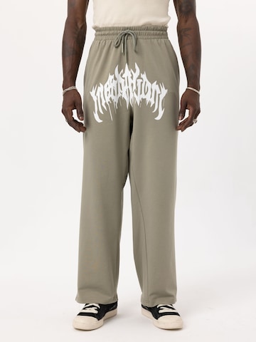 VAMOS CLO Loosefit Broek 'Fumitory' in Groen: voorkant