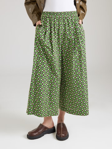 Weekend Max Mara Wide leg Byxa 'VIRGIN' i grön: framsida