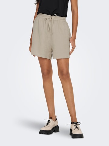 ONLY Loose fit Trousers 'ONLThyra' in Beige: front
