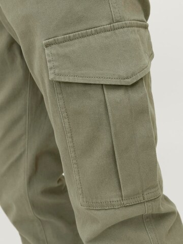 JACK & JONES Slimfit Cargobroek 'JJIMarco JJJoe' in Groen