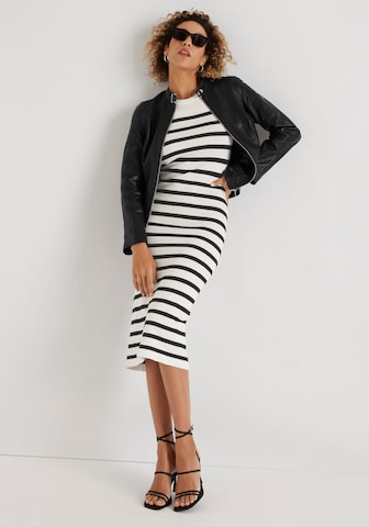 HECHTER PARIS Strickkleid in Weiß
