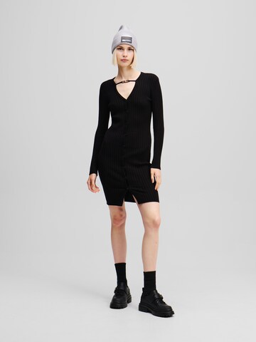 Abito in maglia di KARL LAGERFELD JEANS in nero: frontale