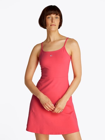 Tommy Jeans - Vestido de verano 'ESSENTIAL' en rojo: frente