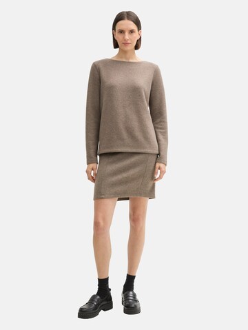 TOM TAILOR Sweatshirt in Beige