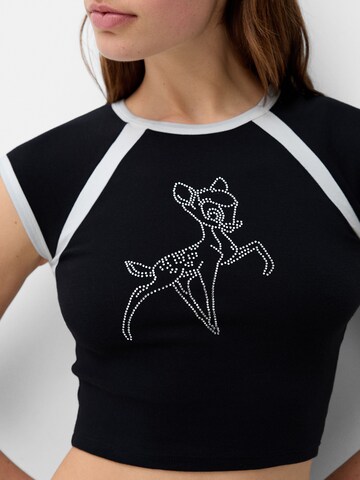 T-shirt Bershka en noir