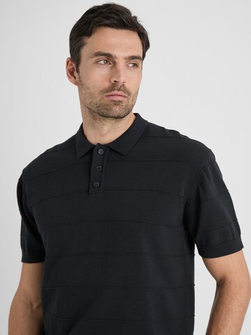 Guido Maria Kretschmer Men Poloshirt 'Lio' in Schwarz
