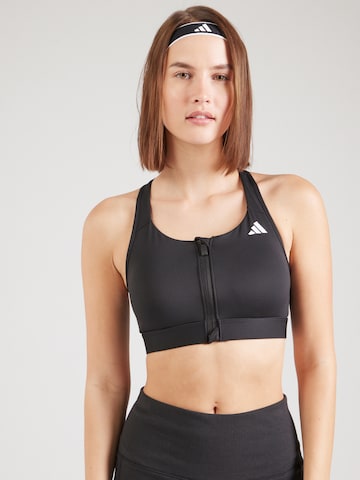 ADIDAS PERFORMANCE Bralette Sports bra 'PWRCT' in Black: front